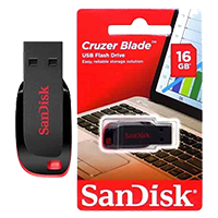 Sandisk 16 GB - Black